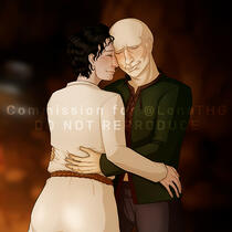 Character: Thalia (OC) x Patches the Untethered from Elden Ring. PERSONAL COMMISSION